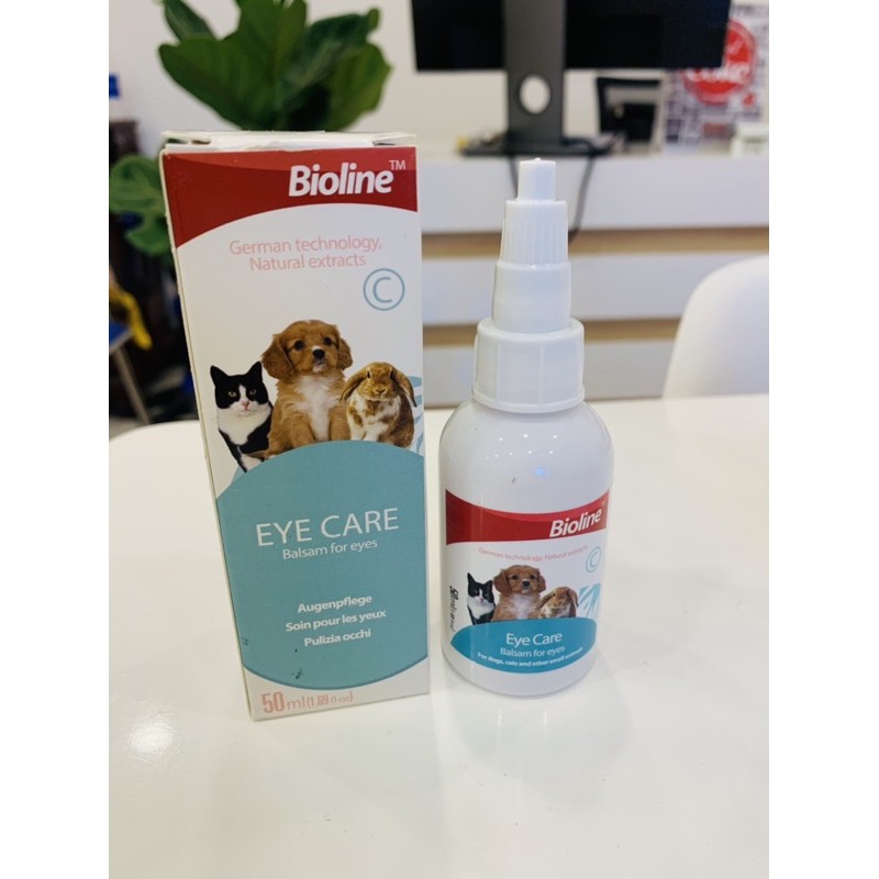 [Trọn bộ] Nước vệ sinh mắt, nhỏ tai, khăn lau ố mắt, lỗ tai Chó Mèo BIOLINE l Vệ sinh mắt l Vệ sinh tai BIOLINE