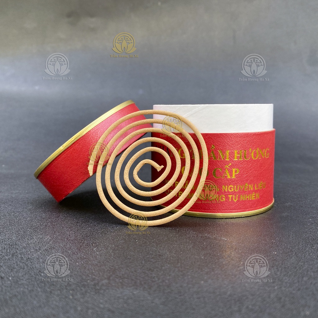 Nhang khoanh Trầm Hương Hà Xá xông nhà 100g đồ thờ cúng phong thủy tẩy uế