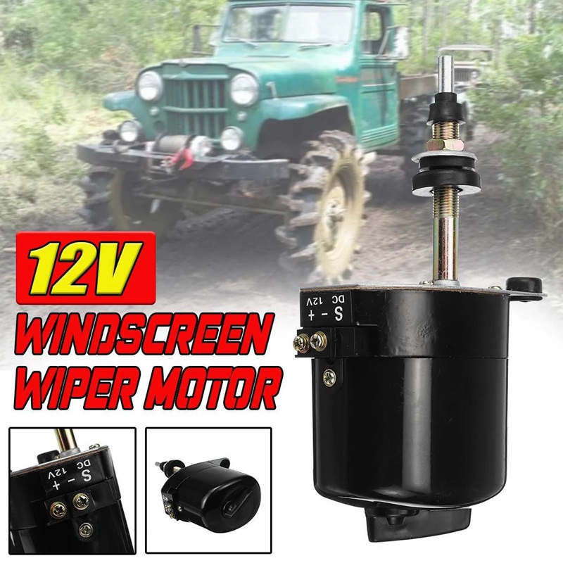 Động Cơ Cần Gạt Nước Kính Chắn Gió 12V Dành Cho Willys Jeep Tractor 01287358 7731000001