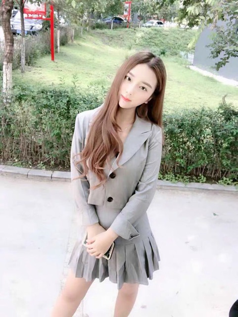 Set đồng phục vest và chân váy thanh lịch oder