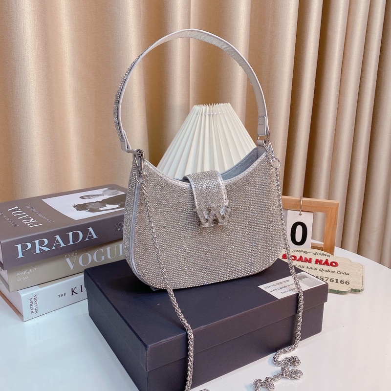 Túi Đính Đá Size 22 Cm Hàng Cao Cấp Full bocx Nguyên Siu Đeo Chéo Đeo Kẹp Nách