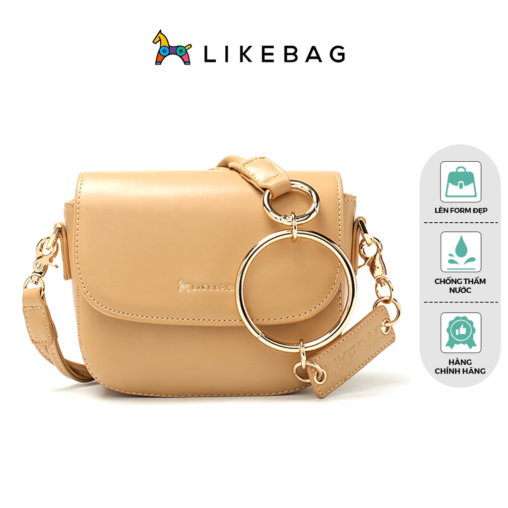 Túi đeo chéo nữ đeo vai thời trang LIKEBAG dây da phối xích độc đáo 125312163 - LIBAGI