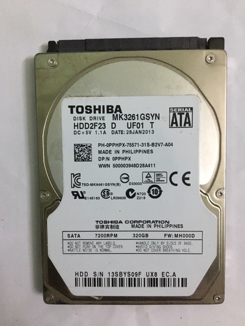 Ổ cứng HDD Laptop đủ các loại dung lượng