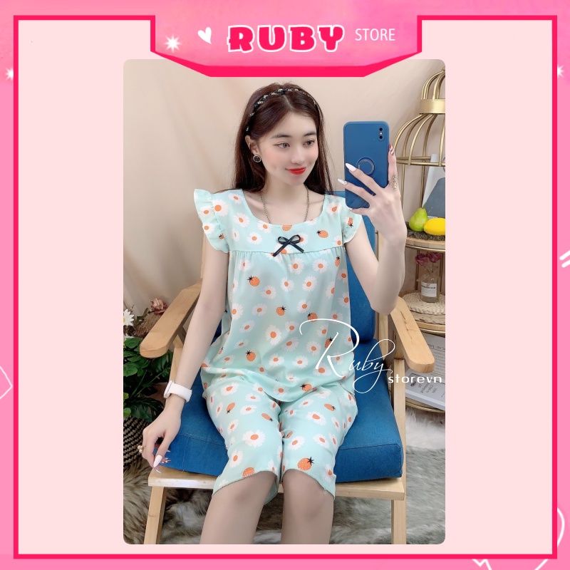 Đồ bộ nữ mặc nhà Free Size họa tiết dễ thương, chất kate mềm mịn mát ❤ Rubystorevn