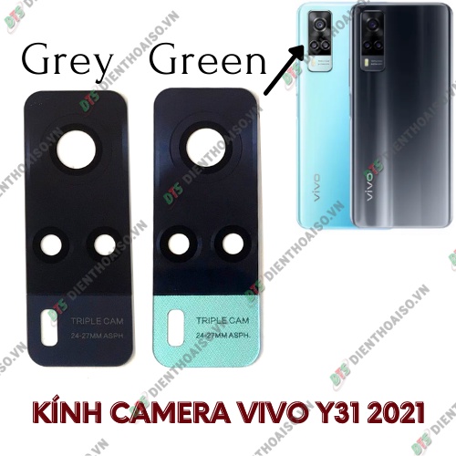 Kính camera vivo y31s 2021 kèm keo dán