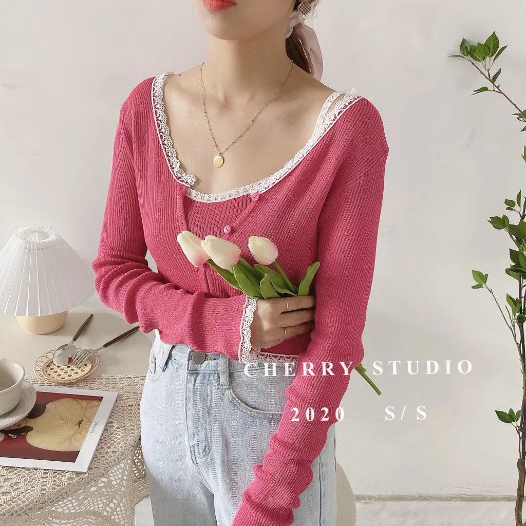 Set Áo Hai Dây + Áo Khoác Cardigan Dệt Kim Thời Trang Cho Nữ | BigBuy360 - bigbuy360.vn