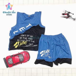 [SALE] Bộ Quần Áo Bé Trai Size Đại In Chữ Thun Cotton Đũi Mát Mẻ Cho Bé Từ 18Kg Đến 40Kg