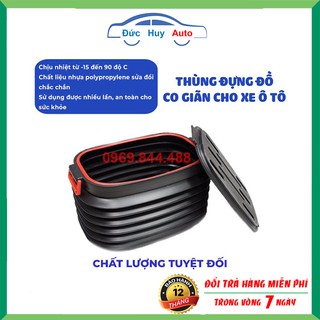 Thùng đựng đồ - thùng co giãn ô tô - đựng đồ để cốp sau gập gọn