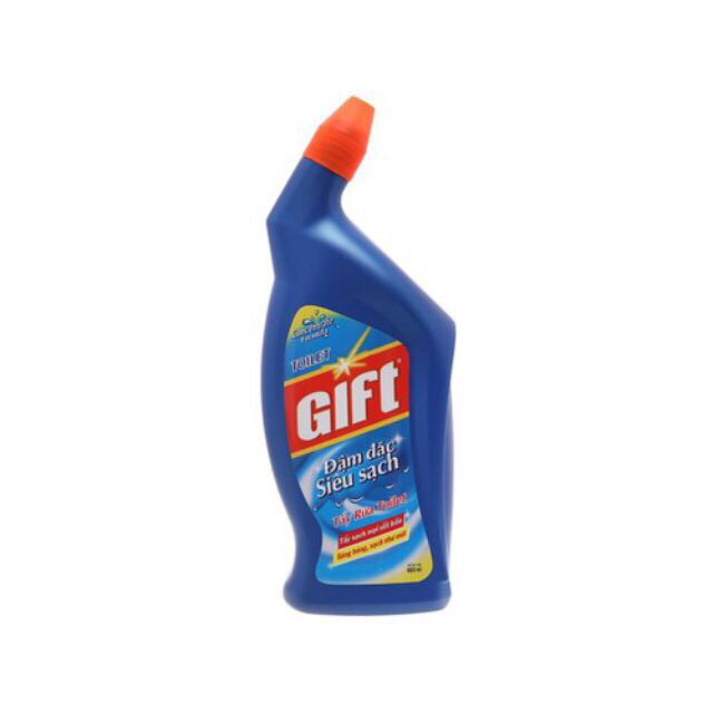 Nước Tẩy Bồn Cầu Toilet Nhà Vệ Sinh Gift Đậm Đặc Chai 900ml và 600ml Chọn