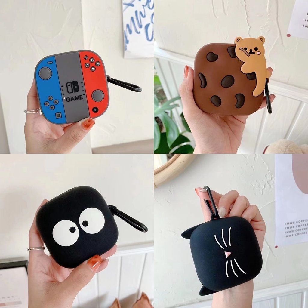 Vỏ Silicone Bảo Vệ Hộp Sạc Tai Nghe Power Beats Pro Kèm Móc Khóa
