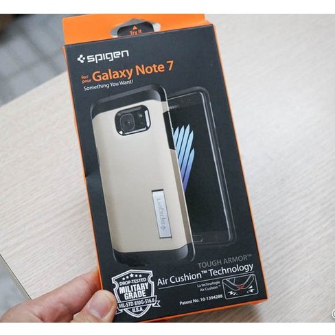 Ốp Spigen Galaxy Note Fe chính hãng, có chân chống