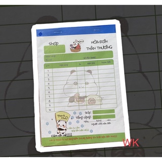 Hoá Đơn Hoạt Hình 1Liên