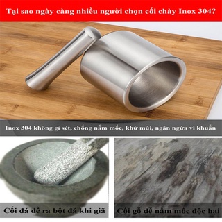 Bộ Cối Chày - Bộ Cối Chày Inox