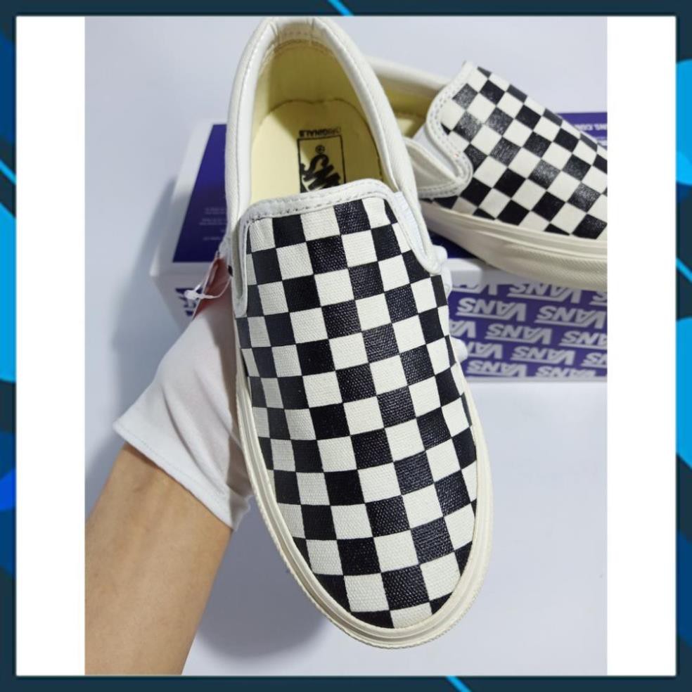 Giày Sneaker Slipon Vans Caro Lười [Chuẩn 11 - Free Ship] | BigBuy360 - bigbuy360.vn