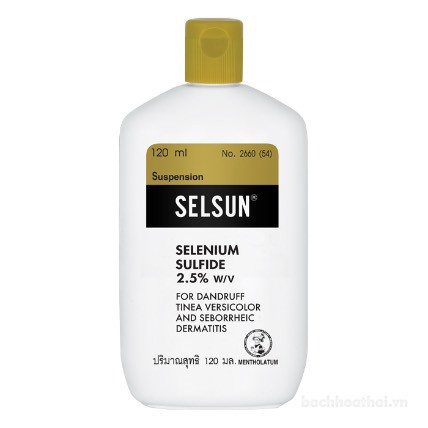 Dầu Gội Selsun Selenium Sulfide 2.5% Sạch Gàu Giảm Ngứa Da Đầu Thái Lan 120mL