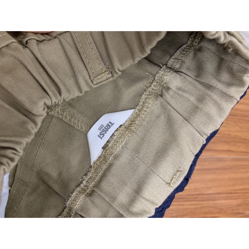 Quần lửng kaki thun size đại cho bé trai