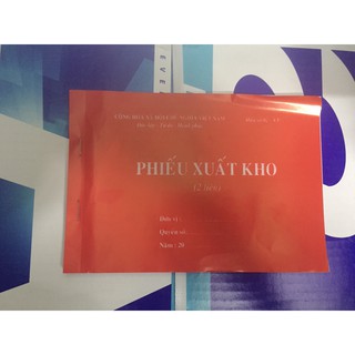 Phiếu xuất kho cacbon 2 liên/3 liên A5