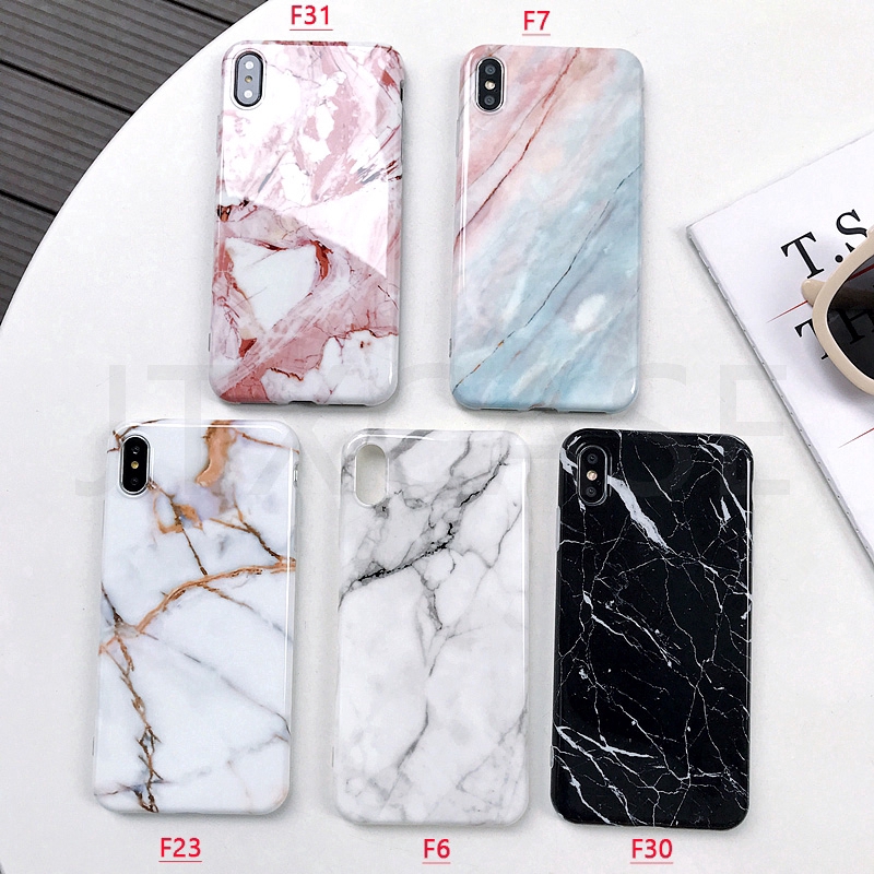 Ốp điện thoại mềm họa tiết cẩm thạch cho For iPhone XS MAX XR X 8 7 6 6S Plus