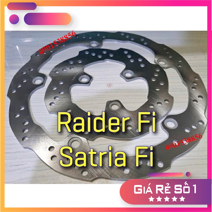 [Rẻ vô địch] Đĩa Thắng Trước Và Sau Xe Raider Fi / Satria Fi / GSX R150 / GSX S150 / Bandit 150