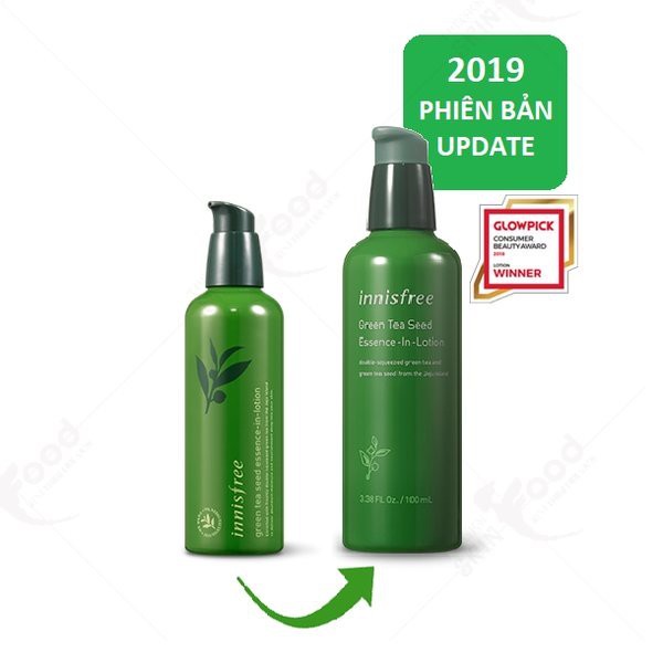 Tinh Chất Và Sữa Dưỡng Trà Xanh 2 Trong 1 Innisfree Green Tea Seed Essence In Lotion