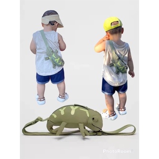 [Hàng Sẵn]  Túi đeo chéo hình chú thằn lằn cho bé trai bé gái