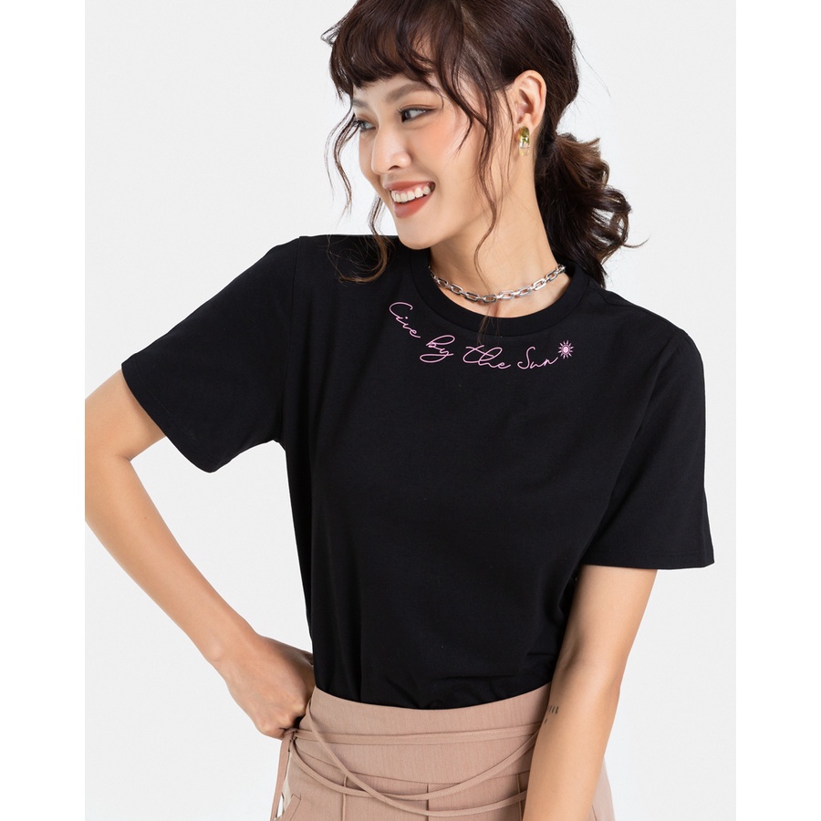 Áo Thun JUNO Form Vừa In Cổ Áo JNATH013