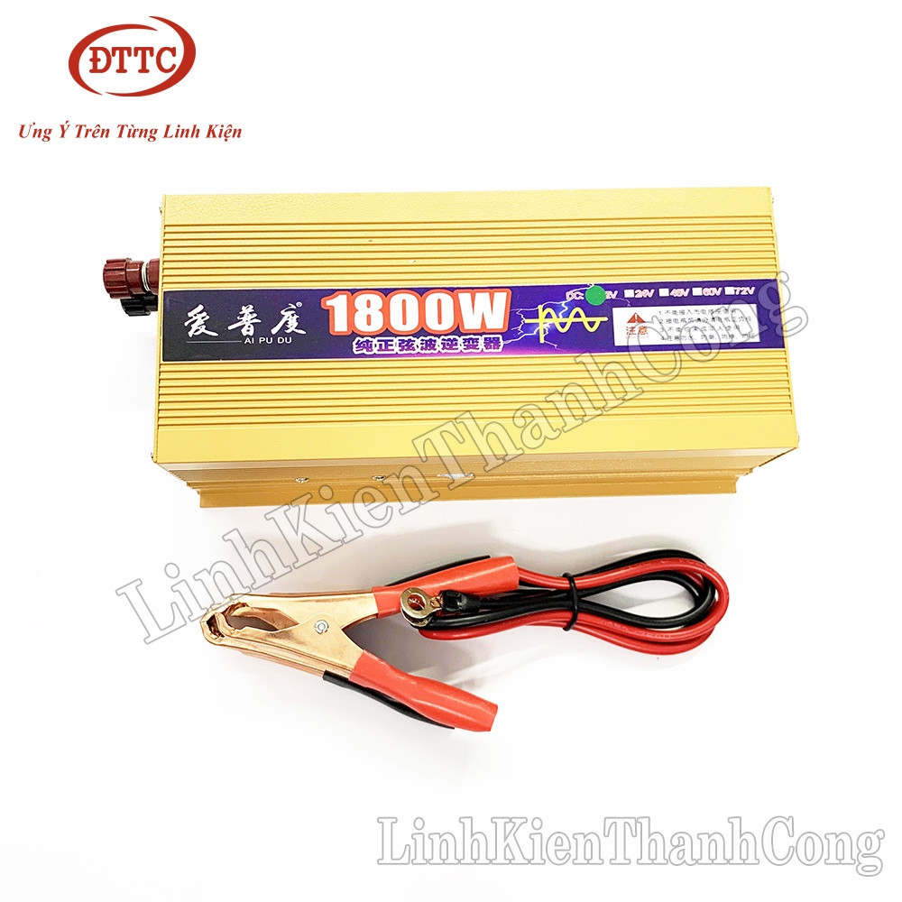 Inverter Sin Chuẩn 1800W 24V Lên 220VAC