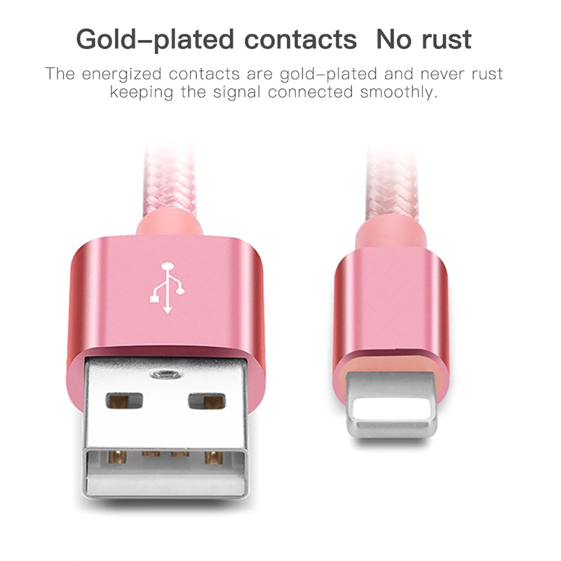 Rock Data/Charging Cable Lightning 0.25m 1m 1.5m 2m 3m 3A Fast Charging Cable For iPhone 6 7 8 X Xr