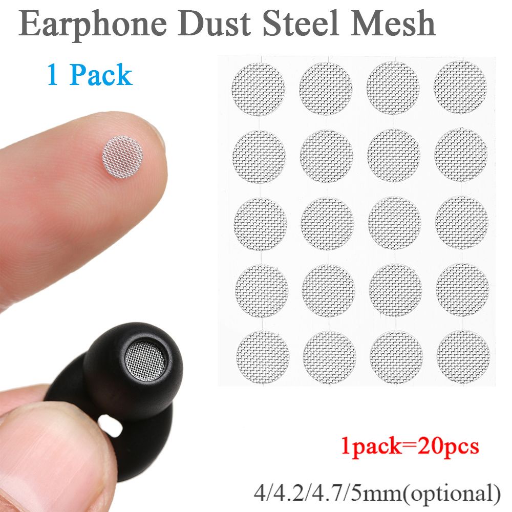 SHOUKEY 20 Pcs/Set Earphones Dust Network Shell Steel Dustproof Mesh 4mm 4.2mm 4.7mm 5mm