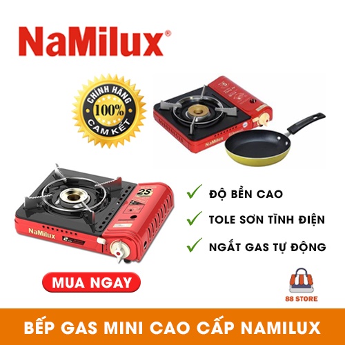 Bếp Gas Mini Cao Cấp Namilux PL- 1921PF Van Chống Nổ - Hàng Chính Hãng