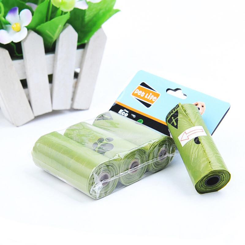 [Mã PET50K giảm Giảm 10% - Tối đa 50K đơn từ 250K] Túi dọn phân chó mèo thân thiện môi trường (cuộn lẻ)