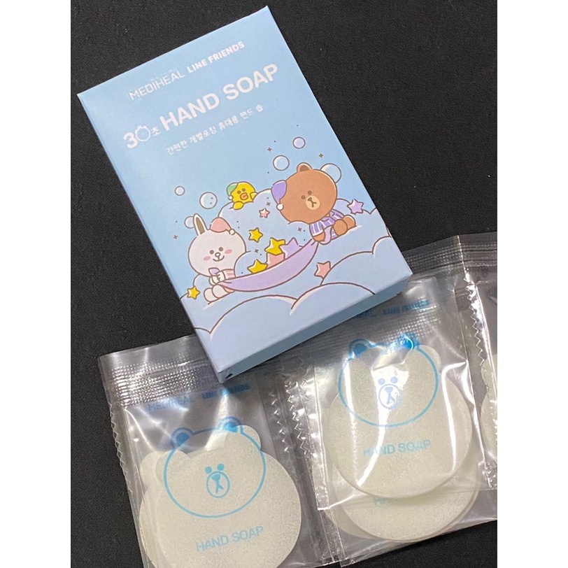 Xà Phòng Rửa Tay Mediheal Line Friends Hand Soap Hộp 8 Miếng