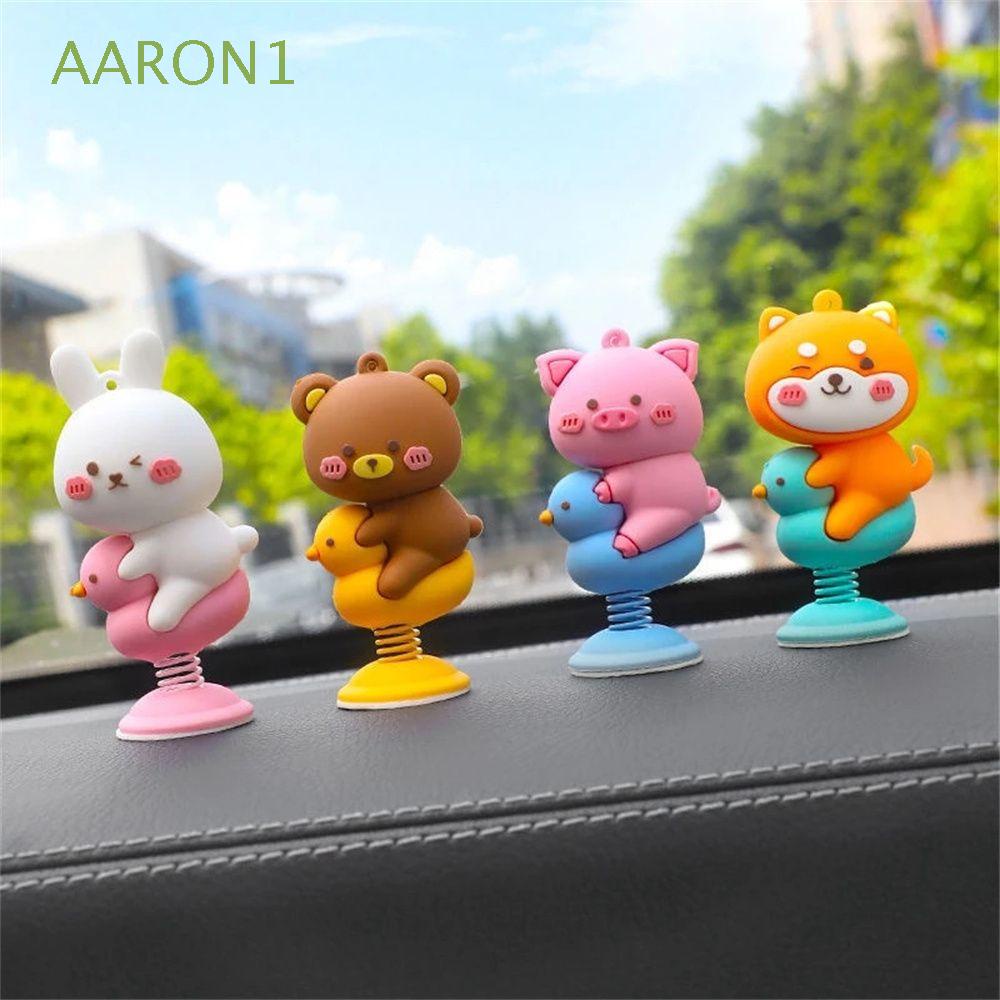 Đồ trang trí đầu động vật hoạt hình dễ thương AARON1 trang trí bảng điều khiển xe hơi
