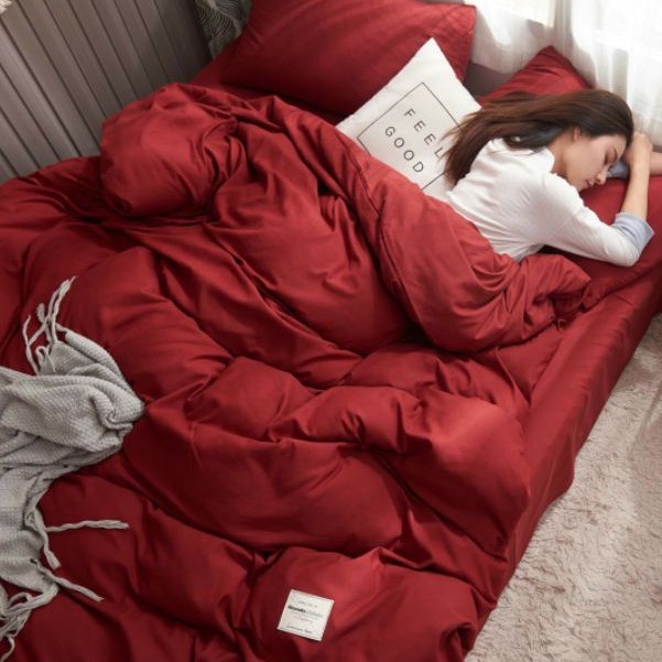 Bộ chăn ga gối cotton đũi tici nhập khẩu fun màu mới nhất