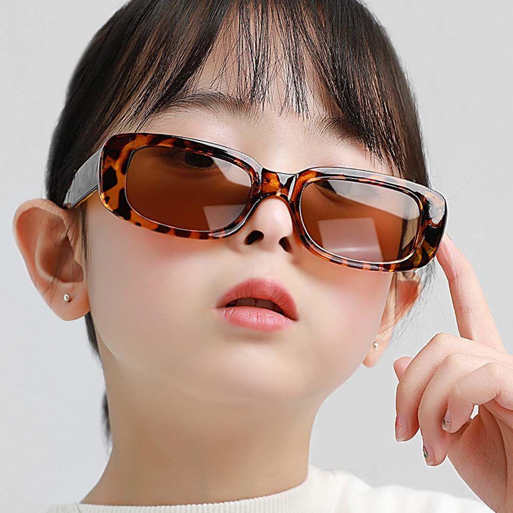 QQMALL Kính Mát Hình Chữ Nhật Nhiều Màu Sắc Dành Cho Trẻ Em