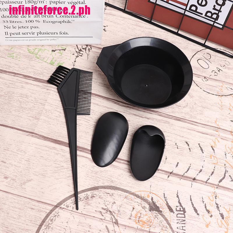 Bộ Tô Và 3 Dụng Cụ Trộn Màu Tóc Bằng Nhựa Tiện Dụng