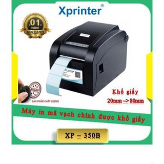 Máy in mã vạch Xprinter XP-350B cổng USB (model 2020 360B)