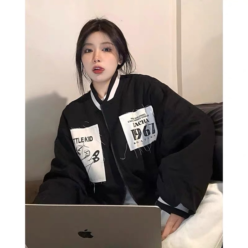 Áo Khoác Bomber Phong Cách Retro