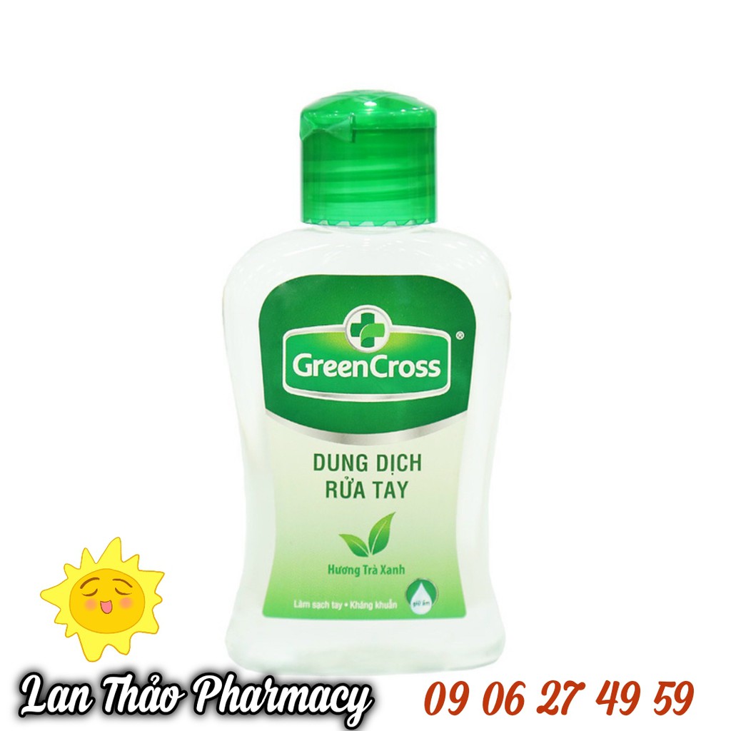 Nước Rữa Tay Khô GREEN CROSS 100ml Hương Trà Xanh