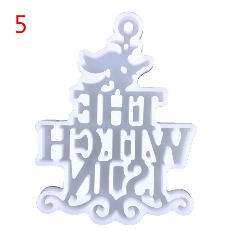 Khuôn Làm Móc Khóa Epoxy Hình Nhện / Dơi / Phù Thủy DIY