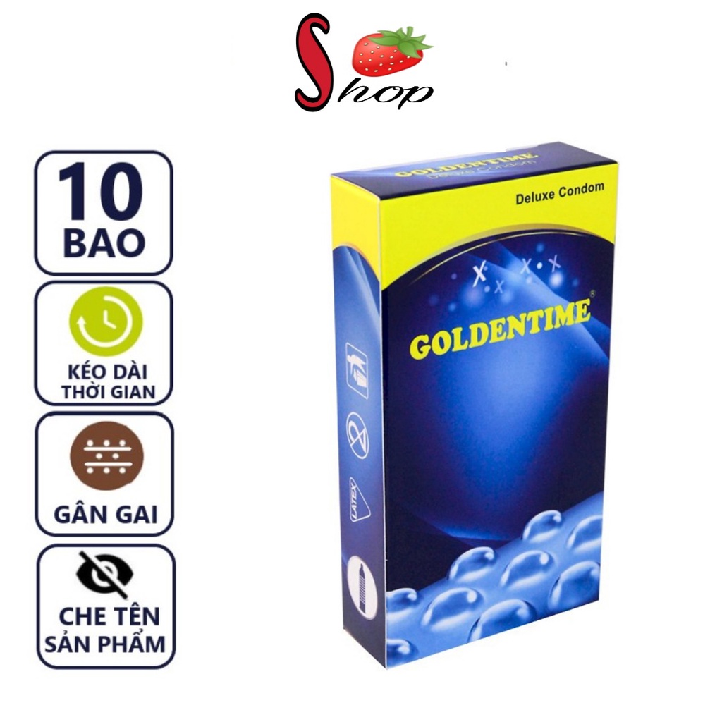 Bao cao su Goldentime Gai - HỘP 10 BCS