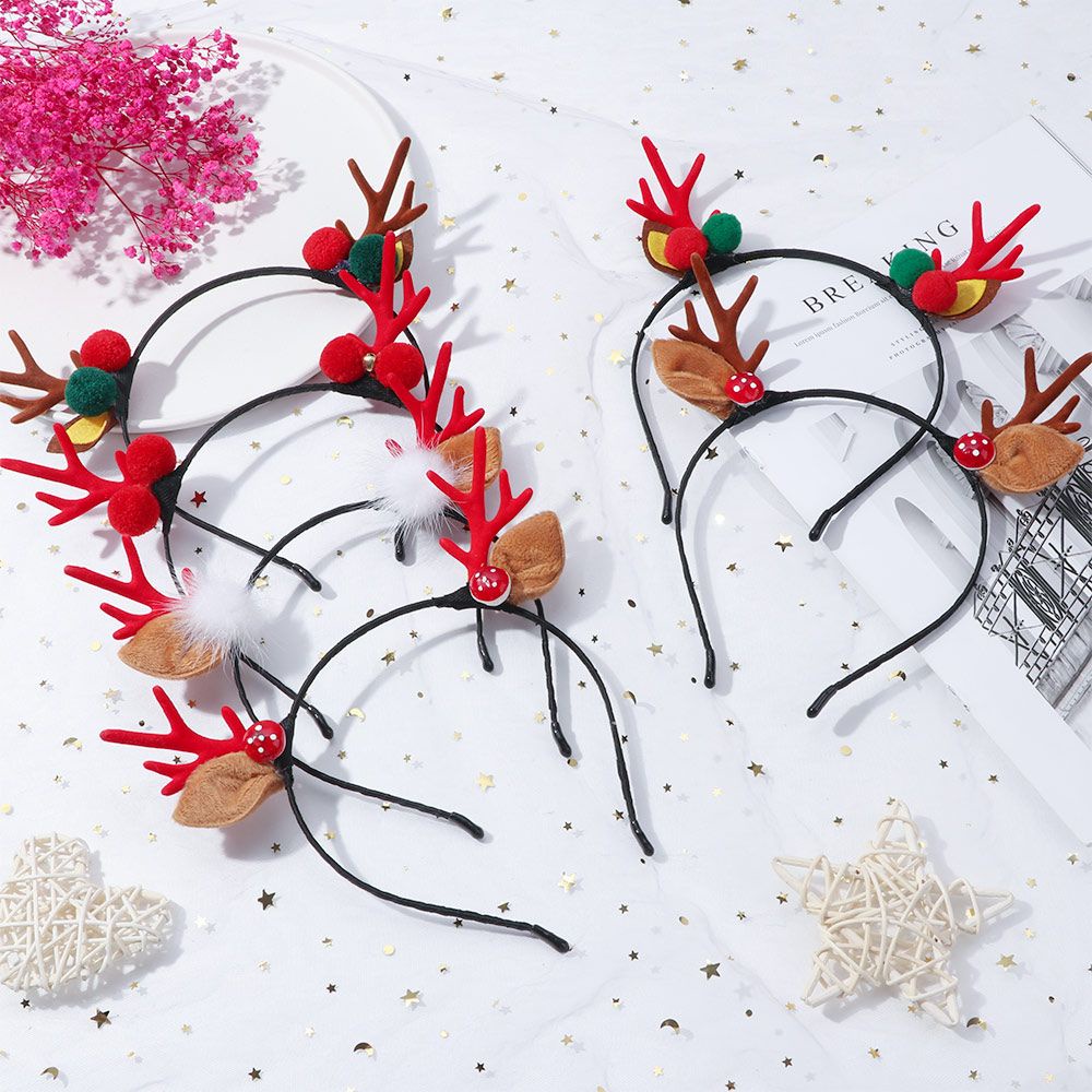 Băng đô cài tóc hình sừng tuần lộc đáng yêu MIHAN1