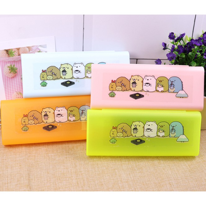 Hộp bút nhựa sumikko HBNI10 hộp bút dễ thương 10x20 cm túi viết bóp viết