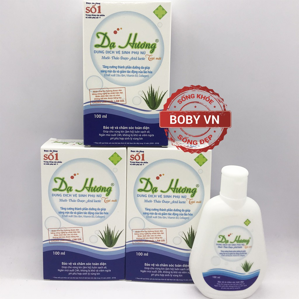 Dung dịch vệ sinh phụ nữ Dạ Hương 100ml - An toàn - Chính hãng