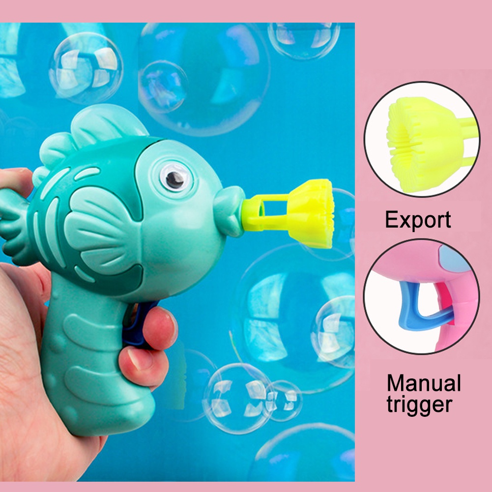 Đồ chơi thổi bong bóng xà phòng hình con cá hoạt hình đáng yêu