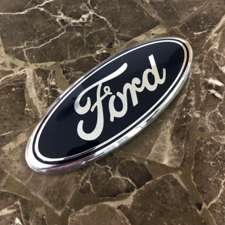 Logo biểu tượng sau xe ô tô Ford,  Kích thước 17.8x7cm, chất liệu nhựa ABS cao cấp