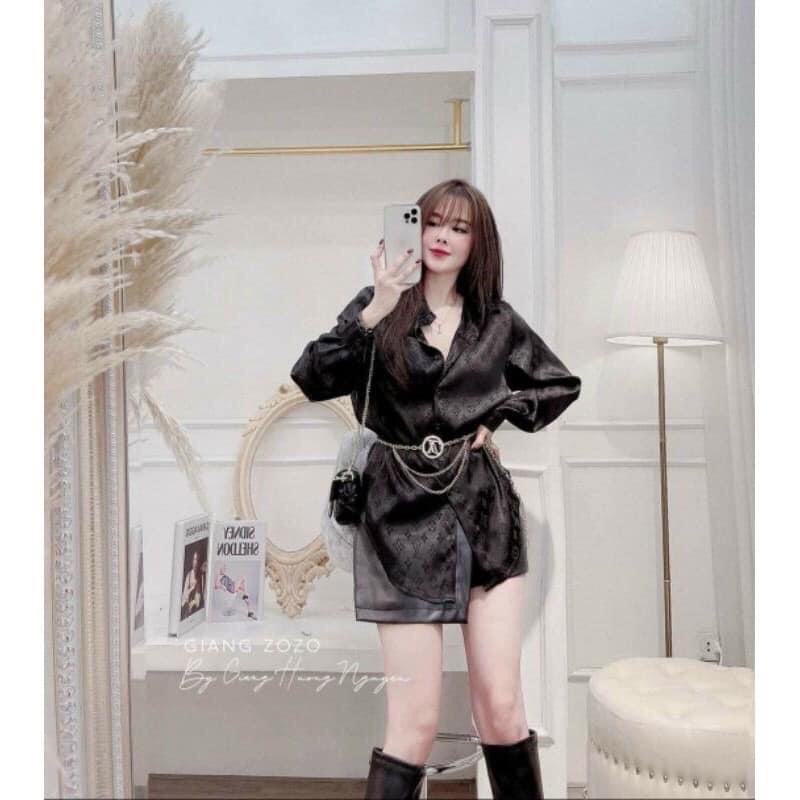 Áo sơ mi tay dài gấm EL
