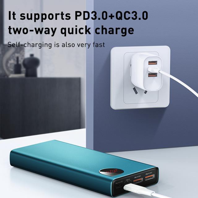 Pin Sạc Dự Phòng Baseus 10000mah - 20000mAh Cổng Micro USB Type C Tốc Độ Cao Hiển Thị Màn Hình Led - TopLink