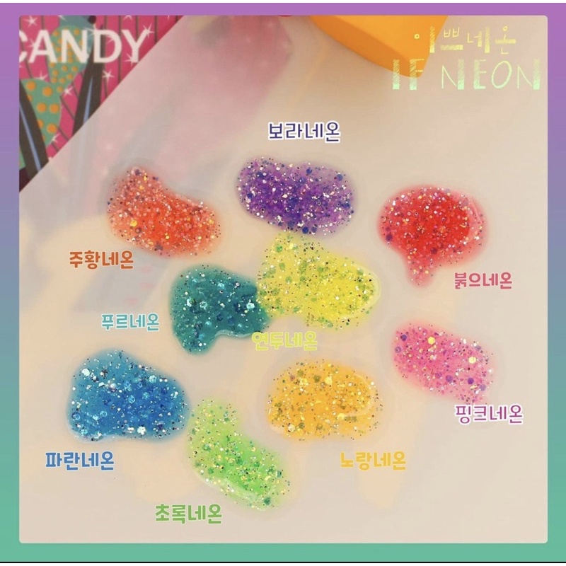 Chính hãng-Freeship Sơn gel nhũ neon cao cấp Hàn Quốc Candy nail tách set If Neon ( giá lẻ 1 chai)