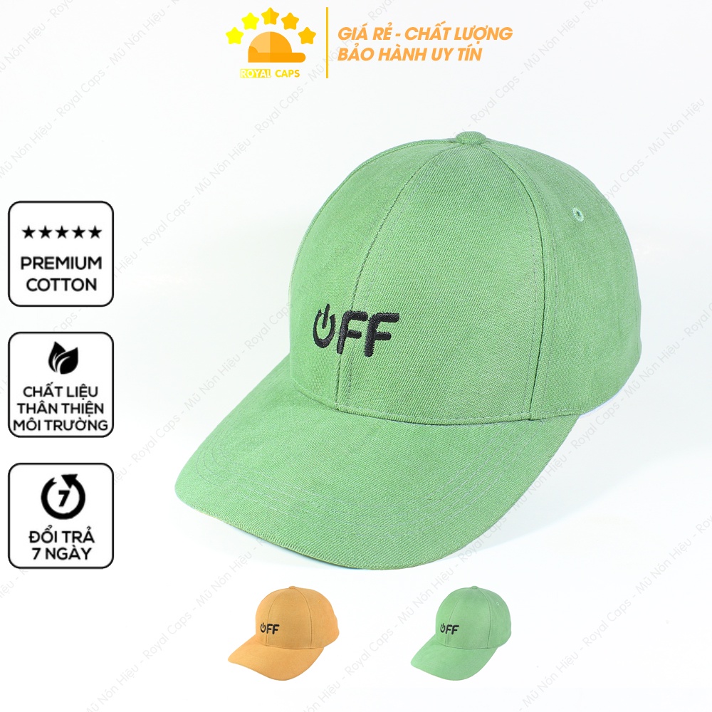 Mũ Lưỡi Trai Nón Lưỡi Trai Nam Nữ Nhung Mịn Hàn Quốc Thêu OFF Nón Kết - Royal Caps